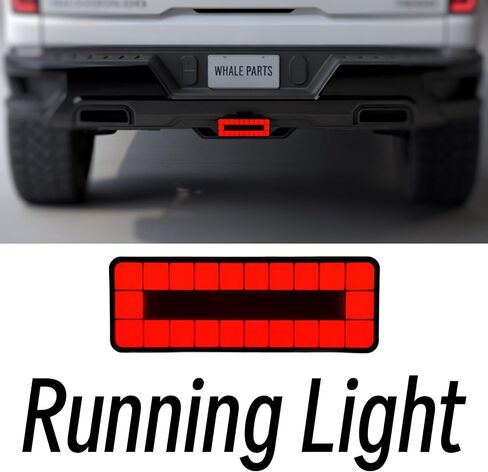 2" Receiver Tow Hitch Light Cover Pixel Bright LED RV SUV Van Truck Rectangler Small Square Red Reflector with Plug Brake Reverse Sequential Signal in Saudi Arabia