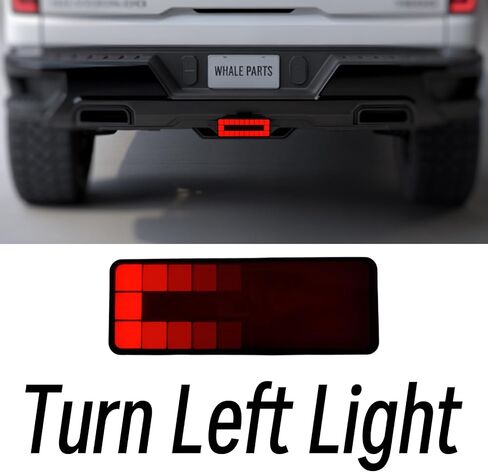 2" Receiver Tow Hitch Light Cover Pixel Bright LED RV SUV Van Truck Rectangler Small Square Red Reflector with Plug Brake Reverse Sequential Signal in Saudi Arabia