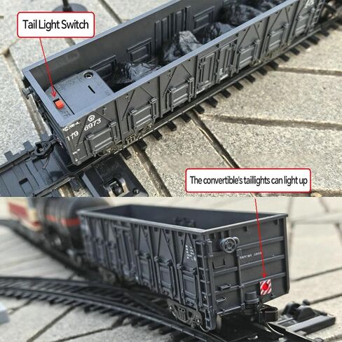 SS7C Alloy Electric Train Set with Passenger Carriages, Long Oval Track Layout, Light & Sound Retro Locomotive for Holiday Display, Home Decoration, Collectors and Train Enthusiasts in Saudi Arabia