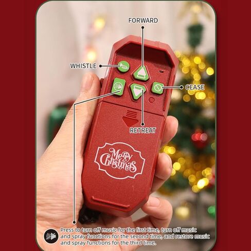 Vintage Christmas Electric Train Model with Steam, Lights & Realistic Sounds, Alloy Electric Steam Locomotive Train Model with Carriage and Long Track, for Adults & Teens in Saudi Arabia