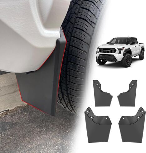 Muslogy Mud Flaps Splash Guards Compatible with Toyota Tacoma 2024 2025 Accessories Front and Rear Mud Guards 4PCS No Drilling Heavy Duty Fender Mudguards Kit with Hardware Accessories in Saudi Arabia