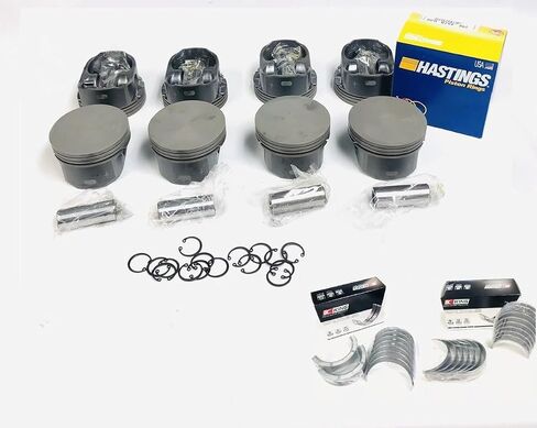Hypereutectic Flat Top Pistons & Rings bundle with crankshaft bearings compatible with 2004-2009 Chevy LS 4.8L and 5.3L Vortec Gen IV engines. (STD 3.780 Bore dia.) in Saudi Arabia