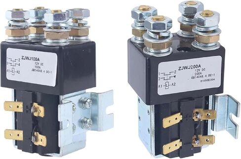 ZJWJ100A DC Contactor, 12V 100A High Current Relay, 2 Normally Open Contacts for Electric Vehicles Forklifts Engineering Machinery (ZJWJ200A 72 V) in Saudi Arabia