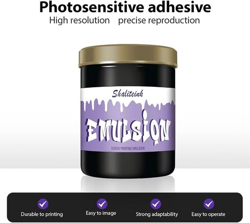 Shaliteink Screen Printing Emulsion Premium Pre-Sensitized Photo Emulsion for Silk Screen Printing,Screen Printing Ink Applications,Screen Printing Kit,Screen Printing Supplies(32oz) in Saudi Arabia