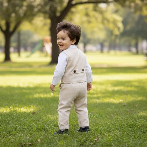 Volunboy Toddler Suit Boys Formal Wedding Guest Dress Outfit | graduation dress clothes, gentleman ring bearer bowtie outfit, back-to-school pants set, birthday photoshoot dressy outfit in Saudi Arabia