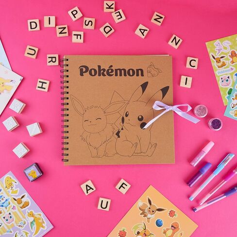 Pokemon Scrapbook Craft Kit for Kids, All-in-One Set with Gel Pens, Glitter, Sticker Sheets, Scrapbook Supplies, Art Supplies, Gifts for Kids in Saudi Arabia