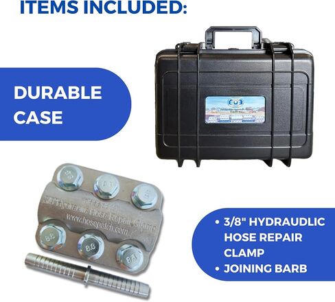 Hydraulic Hose Repair, Clamp Only for Fast Hose Repair, Durable Hose Repair Fittings, Hose Connector Repair, High Pressure Hose Clamps, Hose Patch Clamp - 3/8" in Saudi Arabia