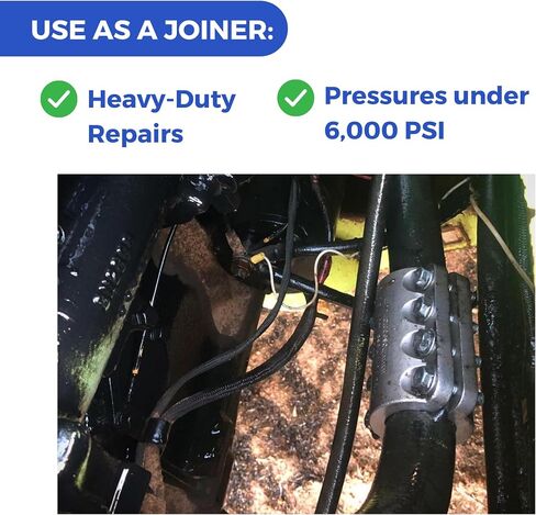 Hydraulic Hose Repair, Clamp Only for Fast Hose Repair, Durable Hose Repair Fittings, Hose Connector Repair, High Pressure Hose Clamps, Hose Patch Clamp - 3/8" in Saudi Arabia