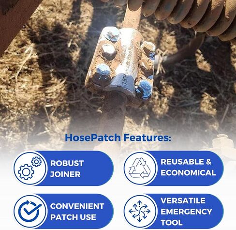 Hydraulic Hose Repair, Clamp Only for Fast Hose Repair, Durable Hose Repair Fittings, Hose Connector Repair, High Pressure Hose Clamps, Hose Patch Clamp - 3/8" in Saudi Arabia