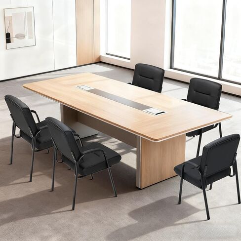 Magshion Waiting Room Office Reception Chairs, PU Leather Guest Chair No Wheels with Padded Arm Rest for Conference, Office, Home, Black, 330 Lbs Capacity, 2 Pack in Kuwait