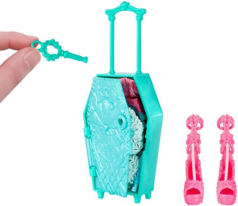 مجموعة دمية وإكسسوارات Monster High Skulltimate Secrets Lagoona Blue، الوجهة: واحة رائعة مع حقيبة وأكثر من 19 مفاجأة مثل الملابس in Kuwait