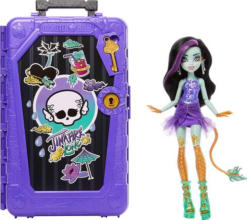 مجموعة دمية وإكسسوارات Monster High Skulltimate Secrets Lagoona Blue، الوجهة: واحة رائعة مع حقيبة وأكثر من 19 مفاجأة مثل الملابس in Kuwait