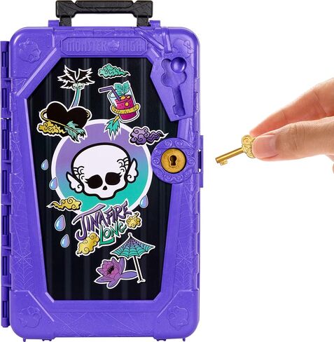 مجموعة دمية وإكسسوارات Monster High Skulltimate Secrets Lagoona Blue، الوجهة: واحة رائعة مع حقيبة وأكثر من 19 مفاجأة مثل الملابس in Kuwait