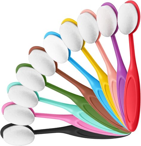 10 PCS Colored Ink Blending Brushes for Card Making, Colored Ink Blending Brushes Craft Inks Blender Brush Set Inks Blendings Tools with Color Coded Handle for Stamping Stencil Drawing in Kuwait