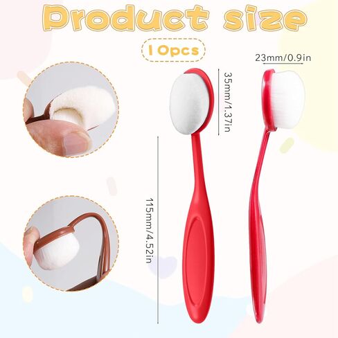 10 PCS Colored Ink Blending Brushes for Card Making, Colored Ink Blending Brushes Craft Inks Blender Brush Set Inks Blendings Tools with Color Coded Handle for Stamping Stencil Drawing in Kuwait