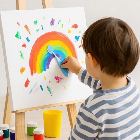 10 PCS Colored Ink Blending Brushes for Card Making, Colored Ink Blending Brushes Craft Inks Blender Brush Set Inks Blendings Tools with Color Coded Handle for Stamping Stencil Drawing in Kuwait