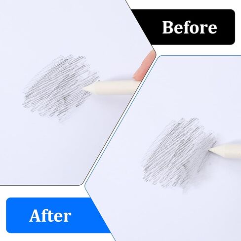 11 Pack Blending Stumps for Drawing, Oil Pastel Blending Tools Blendings Sponge Pens and Sandpaper Pencil Reusable Washable Pencil Blender Sticks for Student Artists Charcoal Graphite Drawing in Kuwait