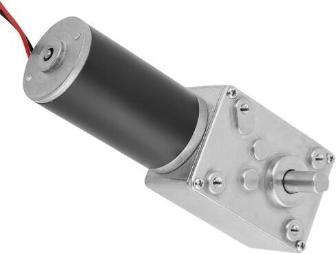 5840-31ZY DC 12V Worm Gear Motor, High Torque 7NM Metal Gearbox, 27 RPM Low Speed, 21W Rated Power, 4.53 Inch Length (12RPM) in Saudi Arabia
