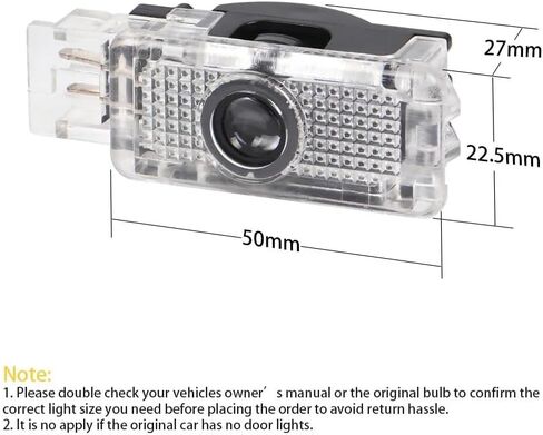 2X for W203 W240 W209 R199 C SLK CLK SLR Class LED Car Door Logo Projector Ghost Shadow Welcome Light Accessories(for-Mercedes) in Saudi Arabia