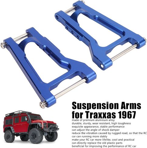 Dilwe RC Rear Suspension Arms, Aluminum Alloy Rear Suspension Arms Replacement Part for Traxxas 1967 C10 Drag Slash, Tie Bar Replacement RC Accessories(Blue) in Saudi Arabia