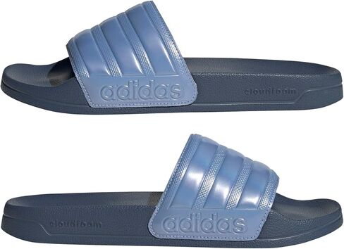 Adidas للجنسين Adilette Slide Slide Slide ، حبر محبوب/سبارك الأزرق Met./blue Spark Met ، 8 US Men in Kuwait