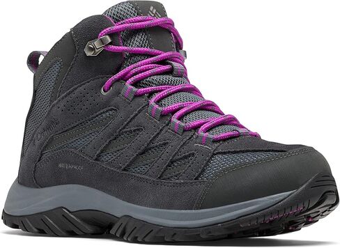 Columbia Womens Crestwood Mid Waterproof Boot Hiking Shoe, Nori, Peach Blossom, 5 Wide US in Kuwait