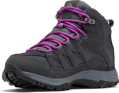 Columbia Womens Crestwood Mid Waterproof Boot Hiking Shoe, Nori, Peach Blossom, 5 Wide US in Kuwait