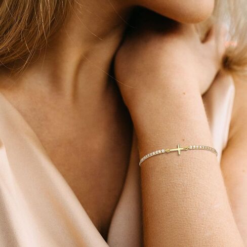 FANZE Tennis Bracelets for Women Dainty Trendy Adjustable Bracelet Jewelry Gift in Saudi Arabia