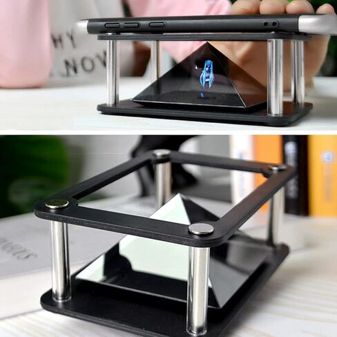 Smartphone Hologram, 3D Holographic Display Stands,Projector 3.5-6Inch Mobile Smartphone Hologram Bracket,360° Images Holographic Display, hologramm in Saudi Arabia