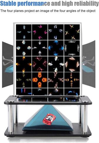 Smartphone Hologram, 3D Holographic Display Stands,Projector 3.5-6Inch Mobile Smartphone Hologram Bracket,360° Images Holographic Display, hologramm in Saudi Arabia
