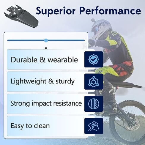 حاجز خلفي لـ Surron، حاجز خلفي للدراجة الإلكترونية، واقي من الطين يناسب Surron Light Bee X/S وSegway X160/X260 in Kuwait
