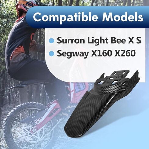 حاجز خلفي لـ Surron، حاجز خلفي للدراجة الإلكترونية، واقي من الطين يناسب Surron Light Bee X/S وSegway X160/X260 in Kuwait