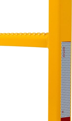RIGCRAFTOR – Heavy Duty 3-Step Aluminum Truck Ladder with Mounting Hooks – Non-Slip Steps and 3 Secure Contact Points – Quick, Stable Access for Flatbed Trailers – Portable Truck Ladder – Yellow in Saudi Arabia