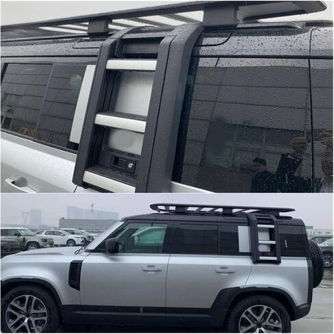 Compatible For Land Rover Defend 2020 2021 2022 Special Accessories Foldable Liftable Stainless Steel Roof Ladder in Saudi Arabia