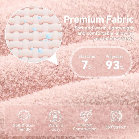 جوارب Zando النسائية الناعمة غير الواضحة، جوارب شتوية سميكة منفوشة، جوارب دافئة مريحة، جوارب شبشب مريحة، جوارب نوم منزلية سميكة in Kuwait