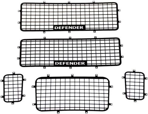 5pcs RTX4 Metal Window Mesh Protective Net Defender Logo for 1/10 RC Crawler Car TRAXS RTX-4 Accessories in Saudi Arabia