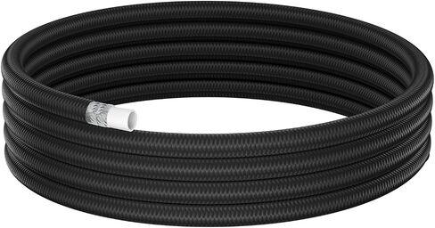 6AN PTFE خط خرطوم الوقود 5/16 بوصة، خط الوقود AN6 1885 PSI نايلون مضفر أسود لـ E85 يعمل بالديزل الحيوي يعمل بالديزل والجازولين، 10 قدم in Kuwait
