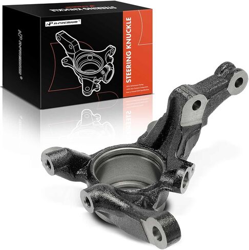 A-Premium Front Suspension Steering Knuckle Compatible with Hyundai Accent 2006-2011, Kia Rio 2006-2009, Rio5 2006-2009, L4 1.6L, Left Driver Side, Replace # 517151G100 in Kuwait