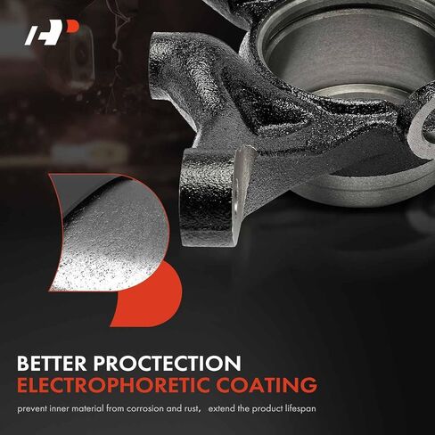 A-Premium Front Suspension Steering Knuckle Compatible with Hyundai Accent 2006-2011, Kia Rio 2006-2009, Rio5 2006-2009, L4 1.6L, Left Driver Side, Replace # 517151G100 in Kuwait