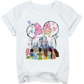 القمصان الأميرة الفتيات سحرية قصيرة الأكمام قميص طفل عطلات العطلة للأطفال TOE in Kuwait