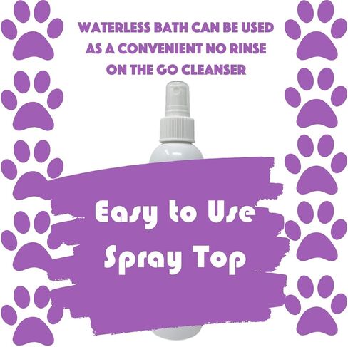 Speak Pet Products Natural Waterless Bath Spray, Moisturizing Coconut Papaya, for Dogs, 8oz in Kuwait