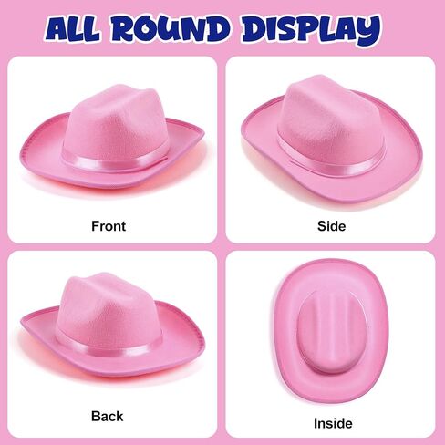 Toddler Cowboy Hat & Bandana, Felt Cowboy Hats for 3-8, Western Cowgirl Halloween Costume for Kids, Boy and Girl in Saudi Arabia
