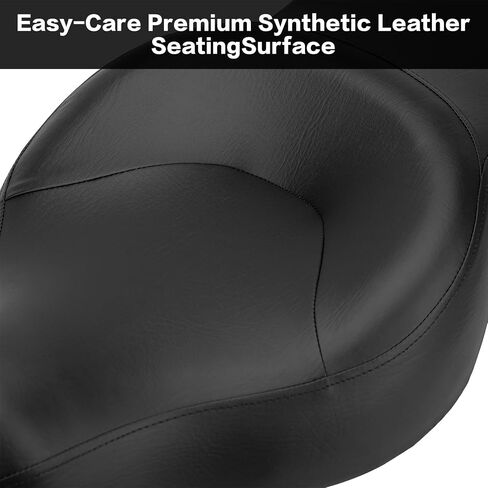 LKV Motorcycle 2-Up Driver Driver Massenger Pad Pront Driver Beach Cushion Pad متوافق مع Harley Sportster 883 1200 2005-2019 Iron XL 883 2009-2023 48 72 Custom ، Black in Kuwait