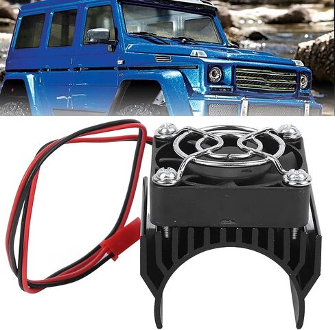 Drfeify Heat Sink، 4 × 4 × 1 سم RC مبرد بالوعة الحرارة لمحرك بقطر 36 مم، سبائك الألومنيوم والبلاستيك 1/10 RC استبدال السيارة (ذهبي) in Kuwait