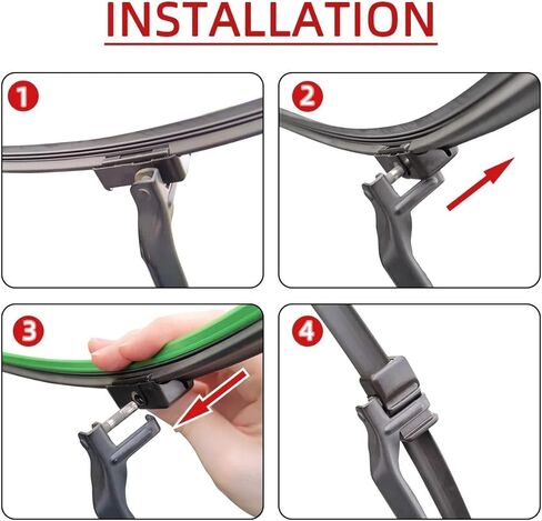 HYFJM Front and Rear Windscreen Wipers for Alfa Romeo 147 937 (2005-2010), 1/2/3/4/6 Units, Car Accessories (2007, 2008 and 2009) (Rear Wiper) (Rear Wiper) in Saudi Arabia