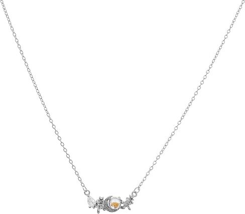 Buyongwant Irregular Star Pendant Necklace Y2k Beads Silver Metal Women's Design Collar Chain Fashion 15.75 Inch in Saudi Arabia