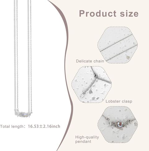 Buyongwant Irregular Star Pendant Necklace Y2k Beads Silver Metal Women's Design Collar Chain Fashion 15.75 Inch in Saudi Arabia