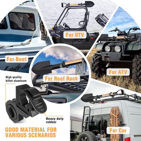 حامل مجرفة سريع التحرير، حامل سقفي، حامل مجرفة للشاحنات، المركبات على الطرق الوعرة، UTVs، ATVs مع 1 بوصة 1.5 بوصة 1.75 بوصة، قضبان ثور، أقفاص لف، أقفاص تحمل أدوات قطر 29-36 مم، زوج واحد in Saudi Arabia