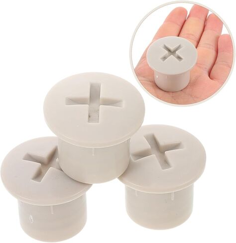 4pcs Slide Fixing Caps for Plastic Replacement Screws for Play Equipment Grey Color Fit Weather Resistant Design for Enhanced Safety and Slide Longevity in Saudi Arabia