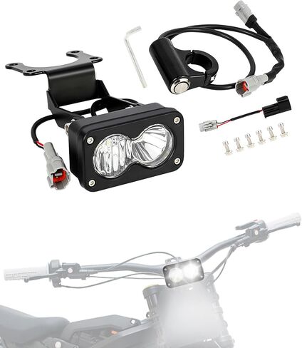 Electric Dirt Bike Headlight with Control Switch,Motorcycle Light Bar Kit for Surron Light Bee X(LBX) and S(LBS)/X260/Talaria X3 MX4 MX5-White Lighting in Saudi Arabia